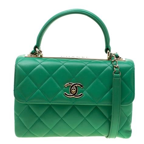 chanel green bag 2018|chanel bags green color.